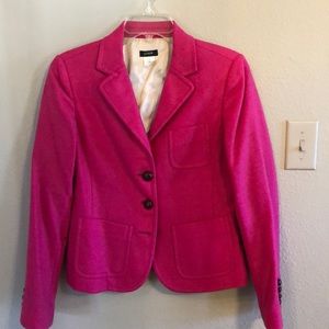 Wool hot pink blazer